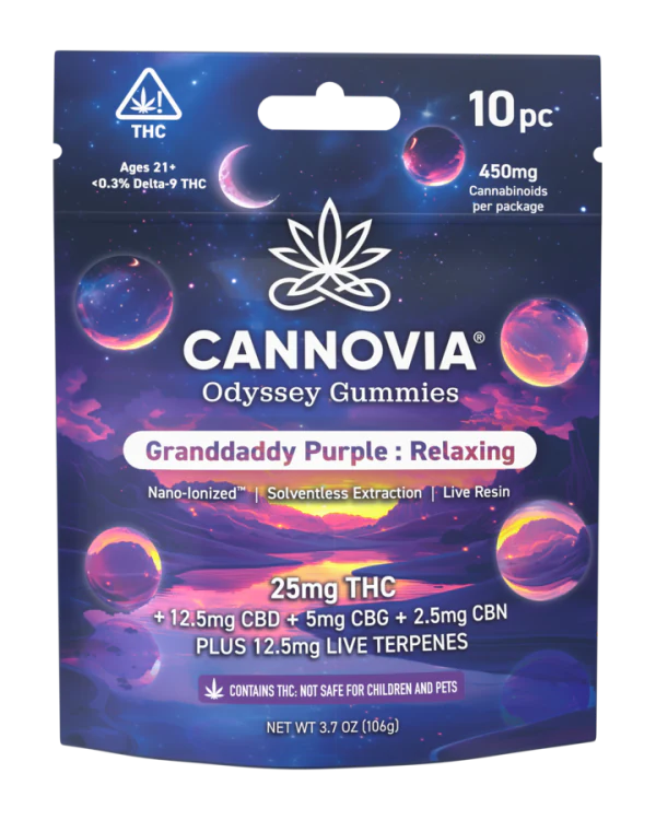 Granddaddy Purple Midnight gummy product rendering