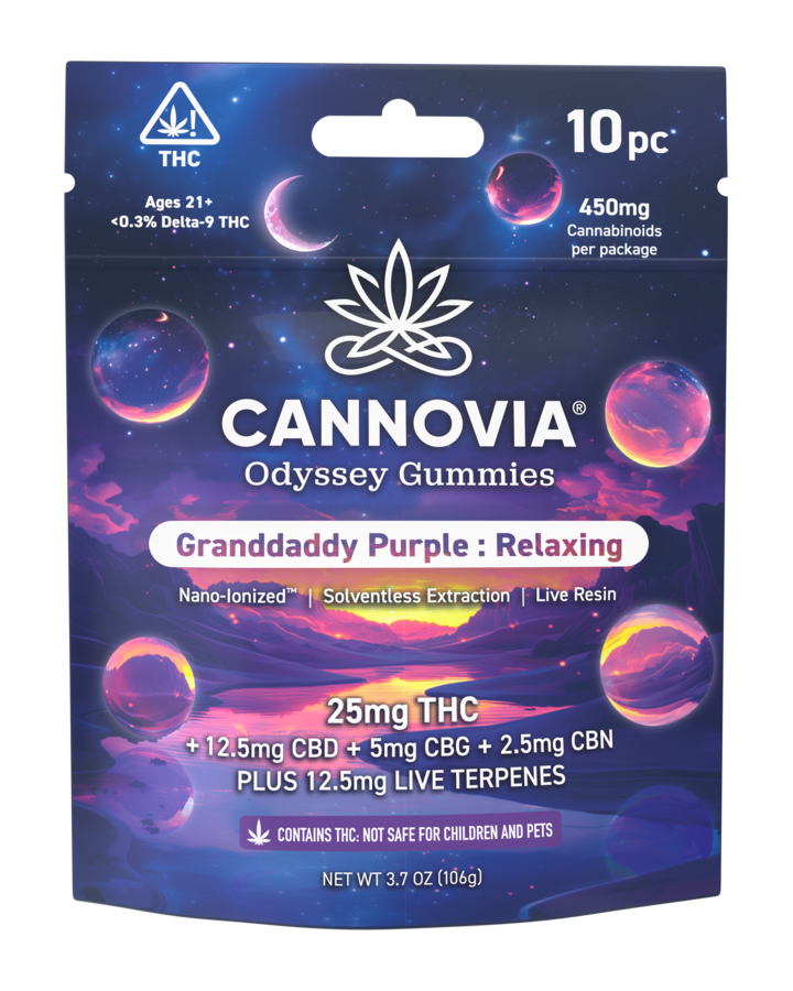 Granddaddy Purple Midnight gummy product rendering